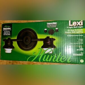 Hunter Lexi 2 Light Wall Light